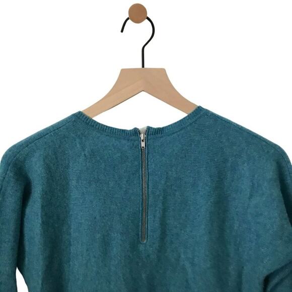 Max Studio 100% 2-ply Cashmere Crewneck Sweater Teal XS - Picture 7 of 7